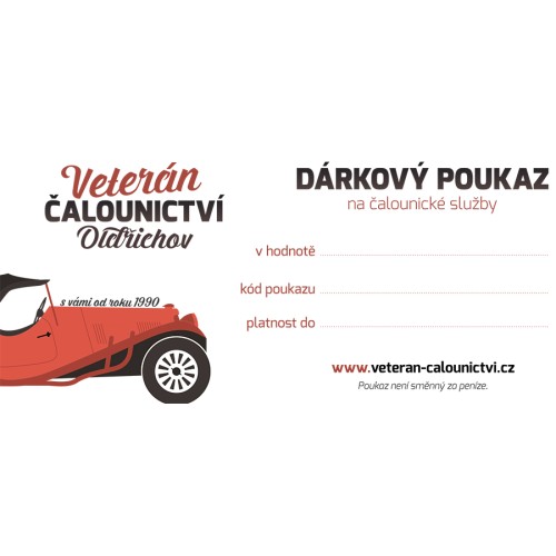 Dárkový poukaz v hodnotě 1.000 Kč